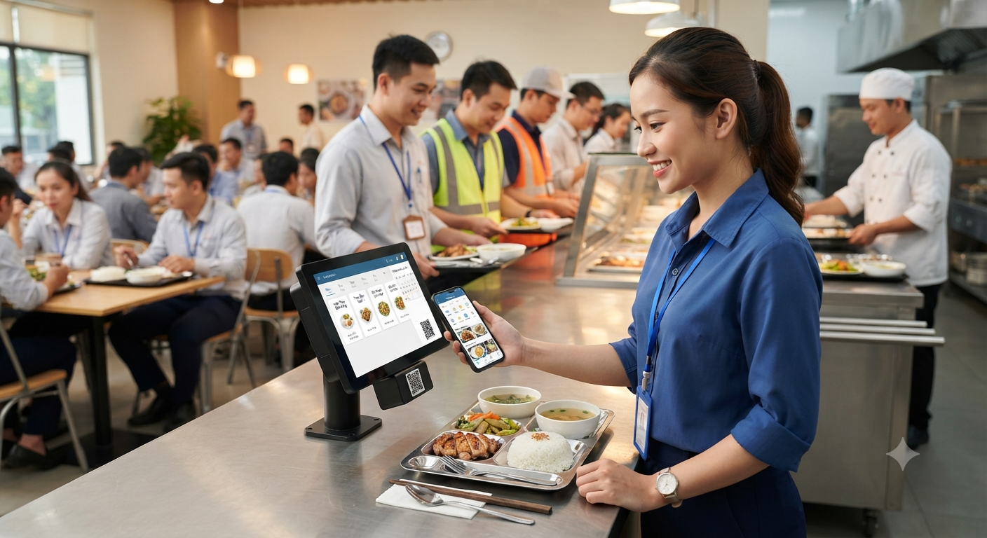 Ứng dụng hệ thống đăng ký suất ăn định kỳ và linh hoạt